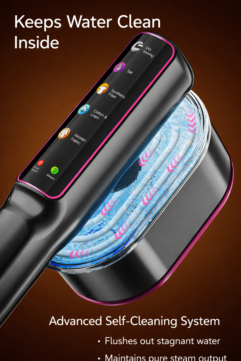 Ironix Pro™ Portable Garment Steamer 2-in-1 Steam Iron for Wrinkle-Free Clothes